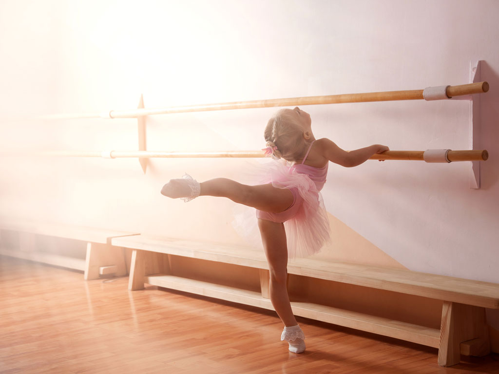girl in ballet class