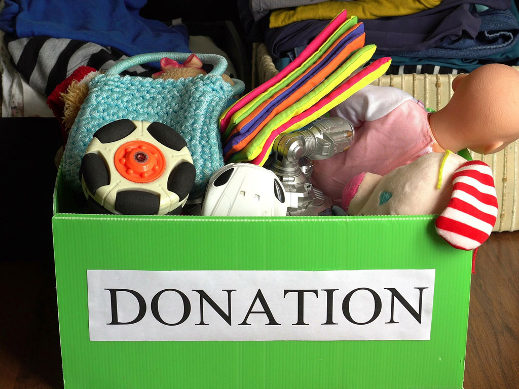 a box of items to be donated