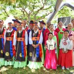 koreans in traditional hanbok at Korean Festival