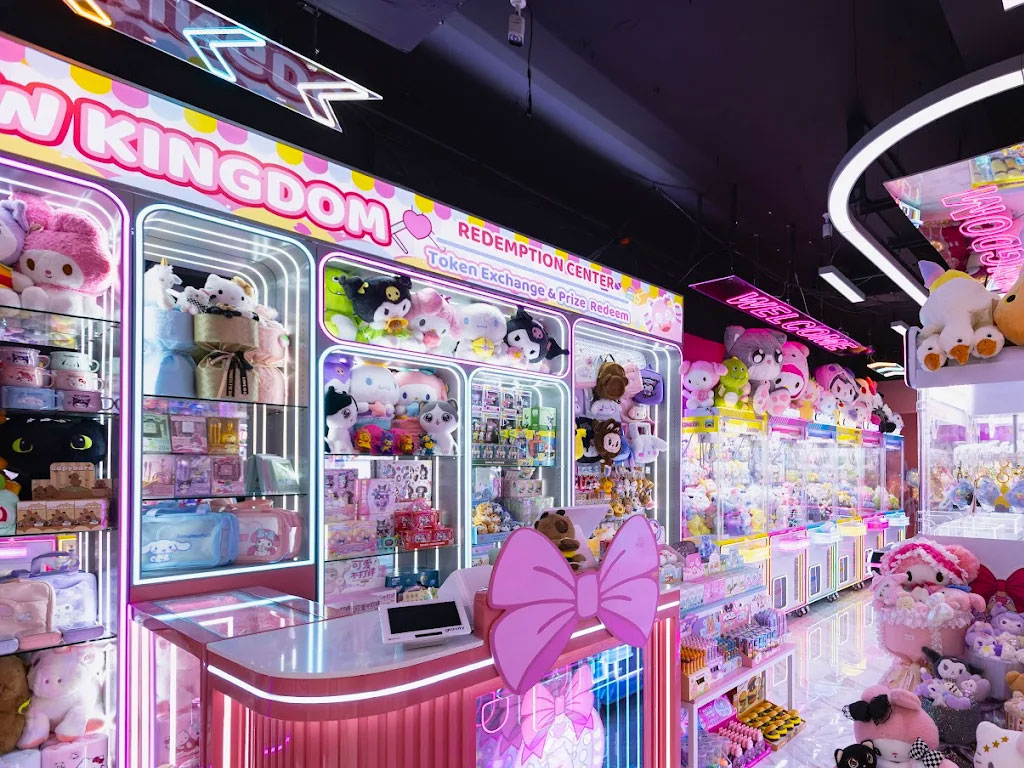 collection of claw games at Claw Kingdom