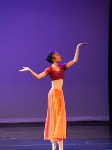 Sacred Hearts Academy student in a theatre performance