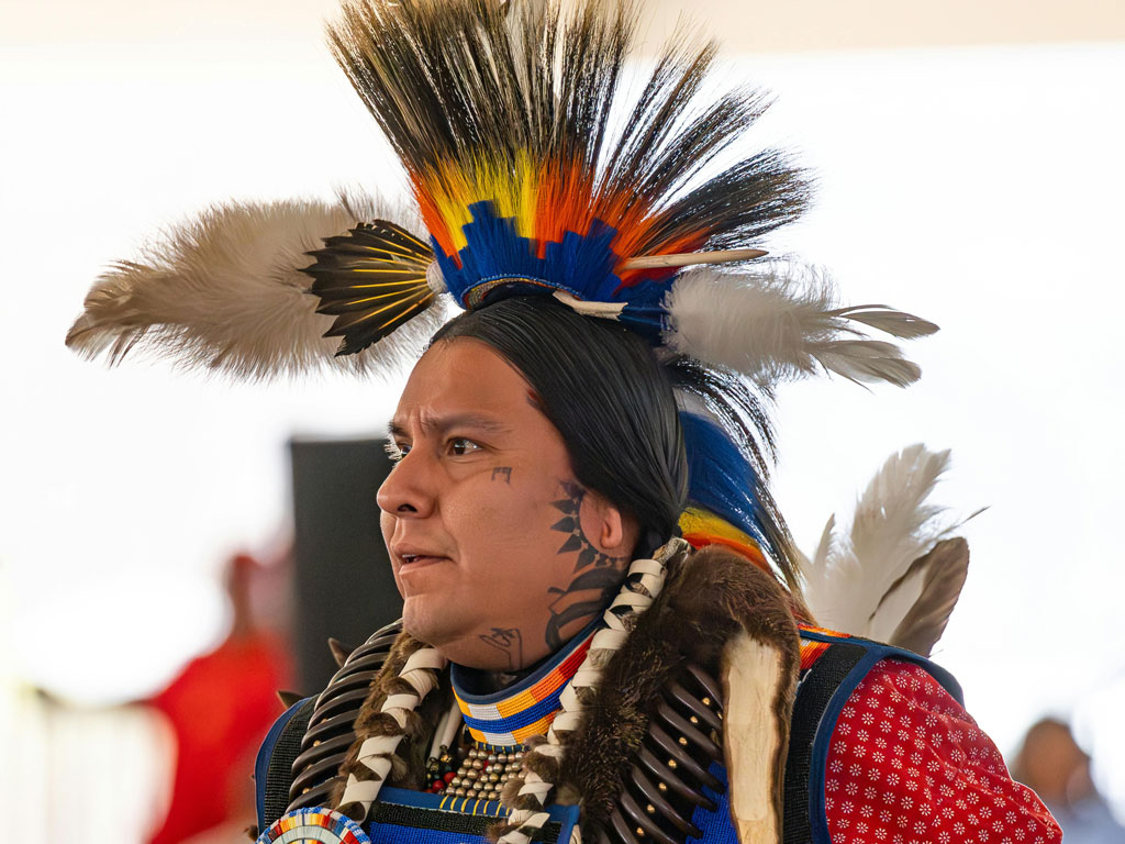 performer at Intertribal Pow Wow