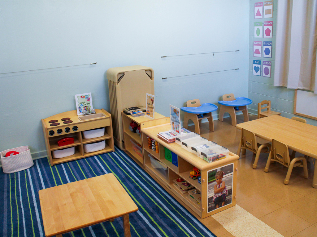 classroom at the new preschool site in Kailua