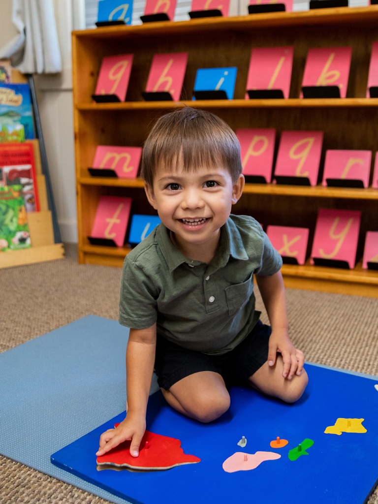a young boy learning about the islands of Hawaii