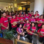 students playing ukulele