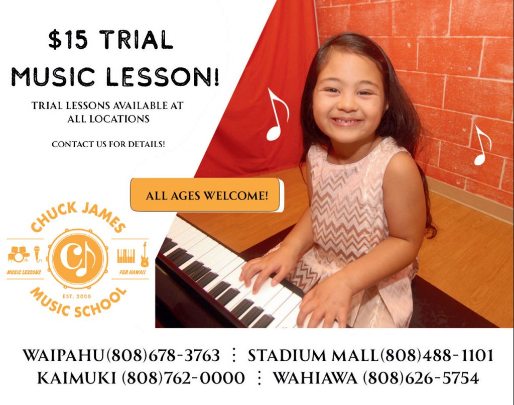 coupon for Chuck James Music School