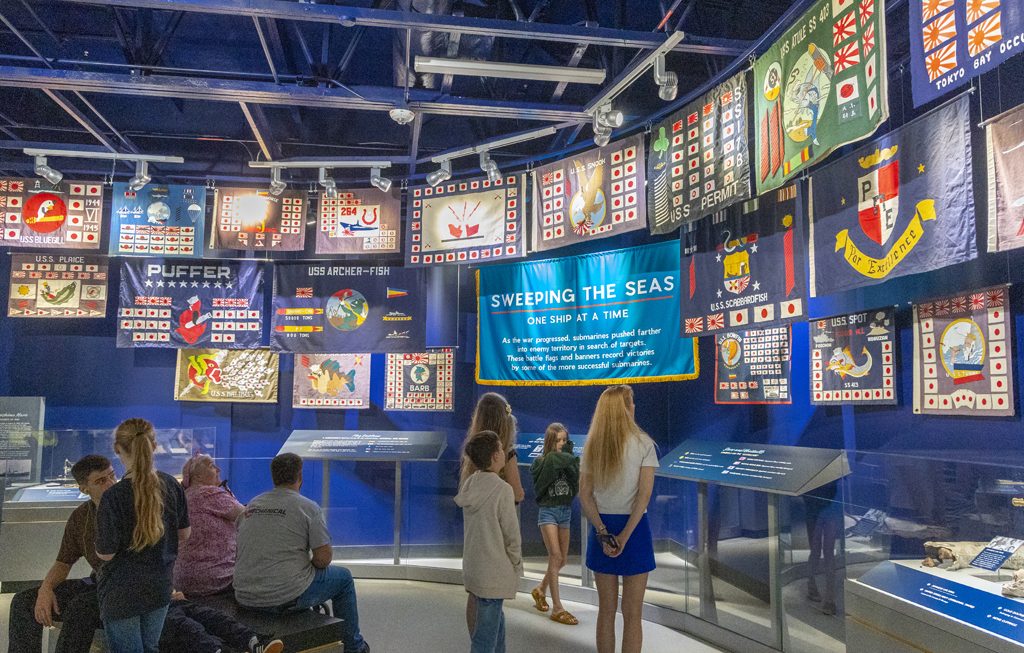 display inside the Pacific Fleet Submarine Museum