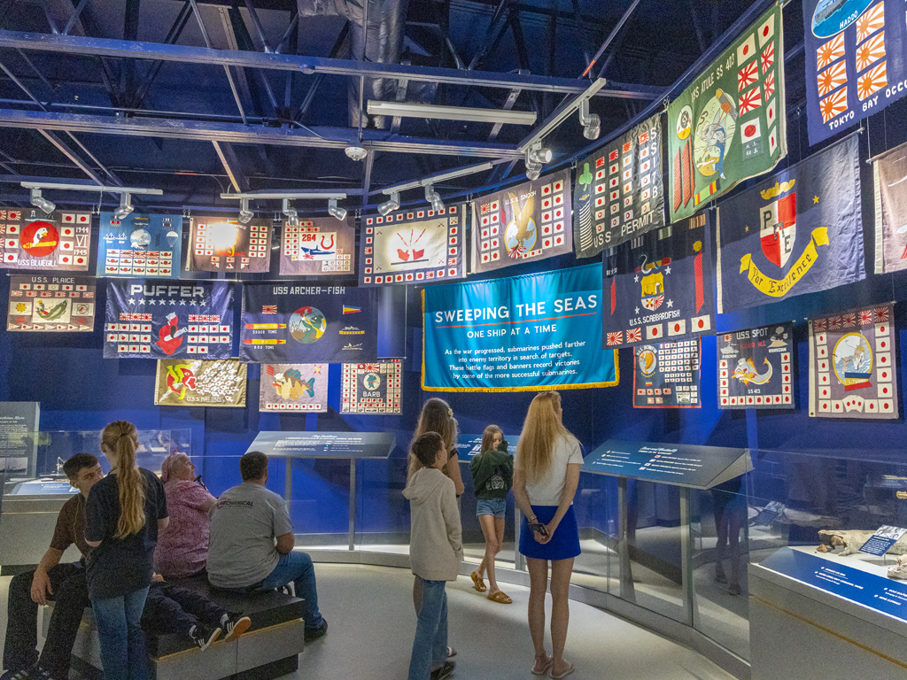 display inside the Pacific Fleet Submarine Museum