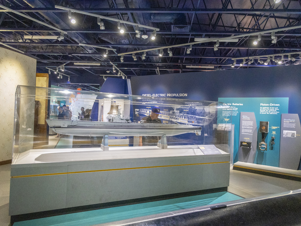 display inside the Pacific Fleet Submarine Museum