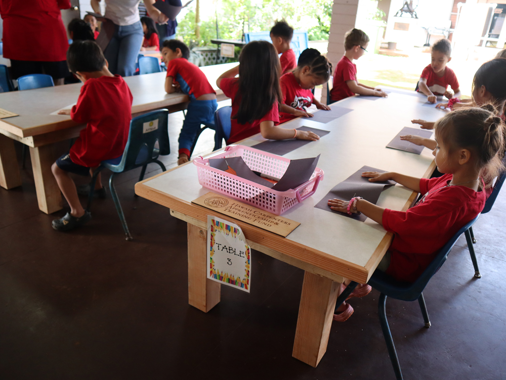 preschool students at Rainbow Schools learning in their classroom