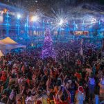 Snow and Light Show at Moolelo